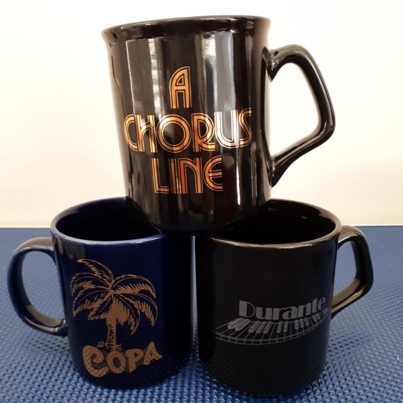 **SOLD** (C) Broadway Lover Mugs - Set of 3 - Picture 2 of 8